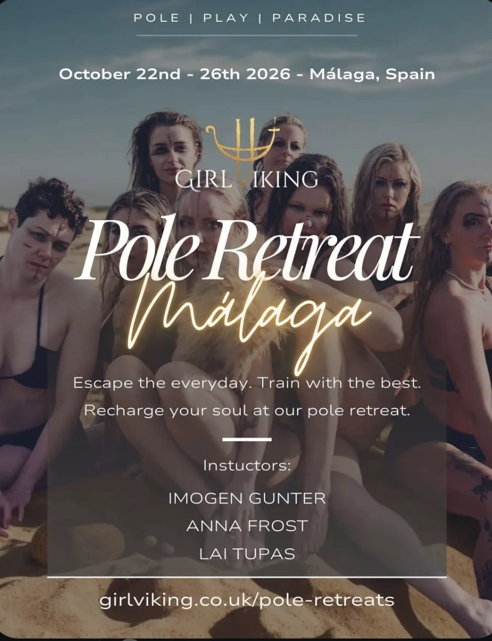 Girl Viking Malaga Retreat poster