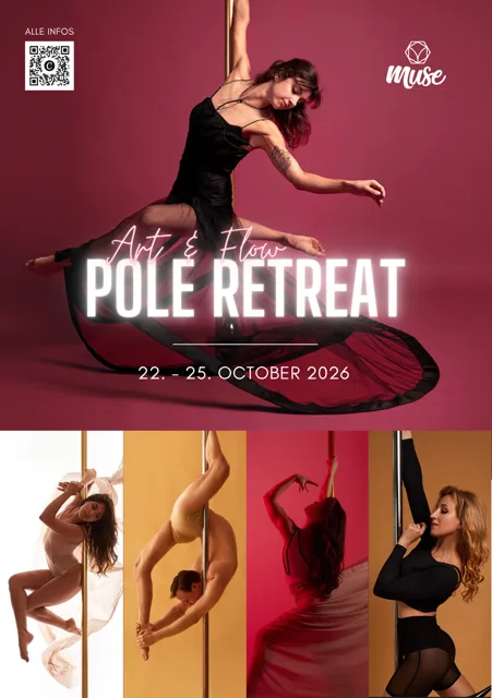 Muse Pole Dance - ART & FLOW Pole Retreat poster