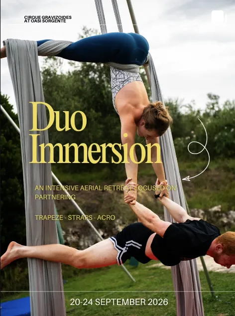 Oasi Sorgente - Duo Aerial Immersion with Cirque Gravizoides poster
