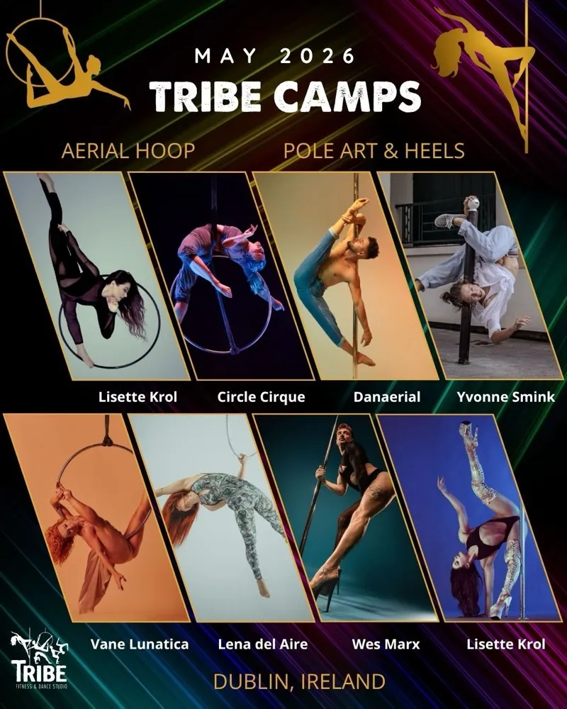 Tribe Fitness - Pole Art & Heels / Aerial Hoop Camp (Session 2) poster
